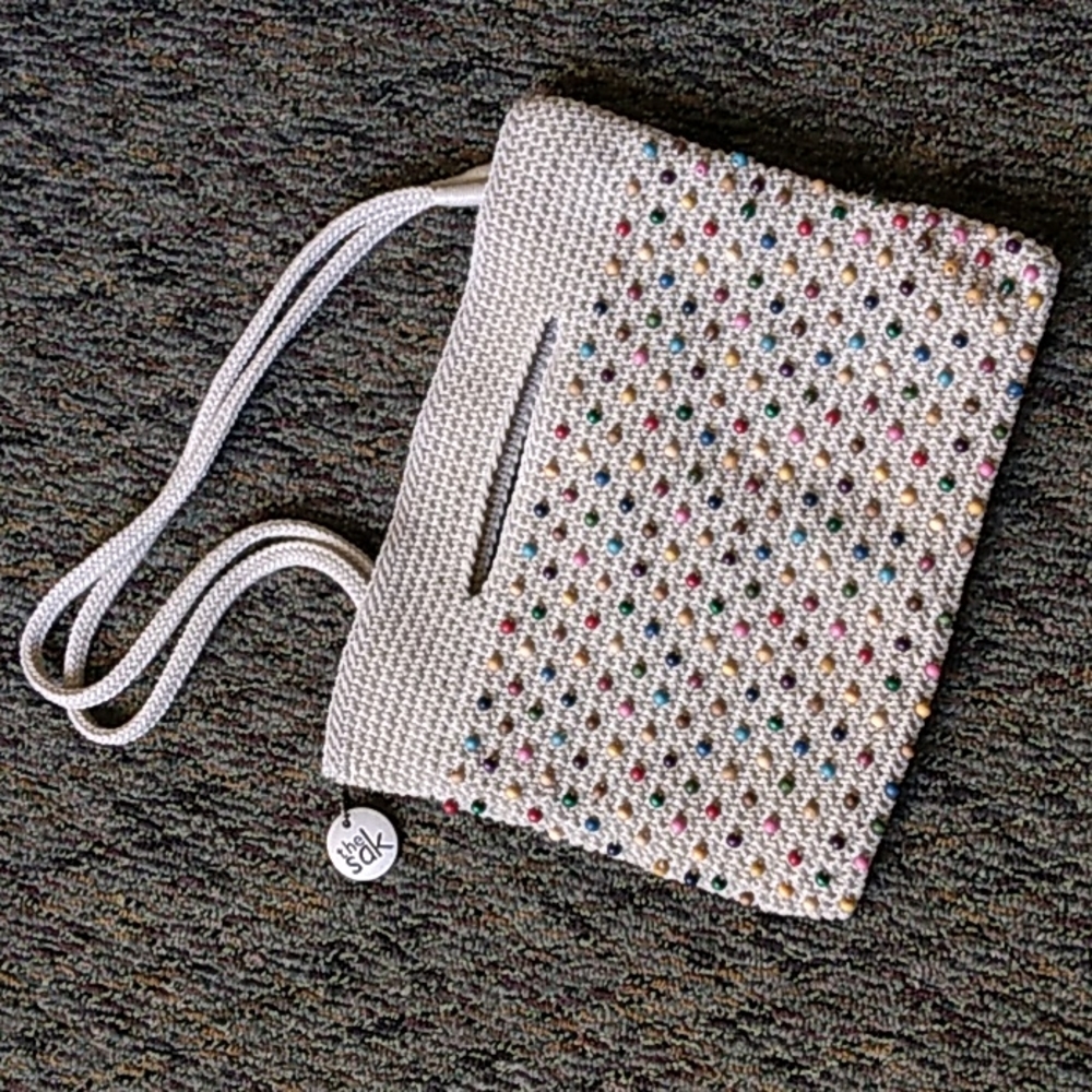 The Sak Back to Bali Linden Beaded Clutch Purse Shoulder Bag